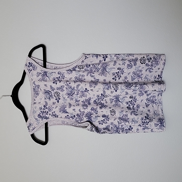 Lucky Brand Comfy Casual Fleece floral tank medium - Picture 5 of 5